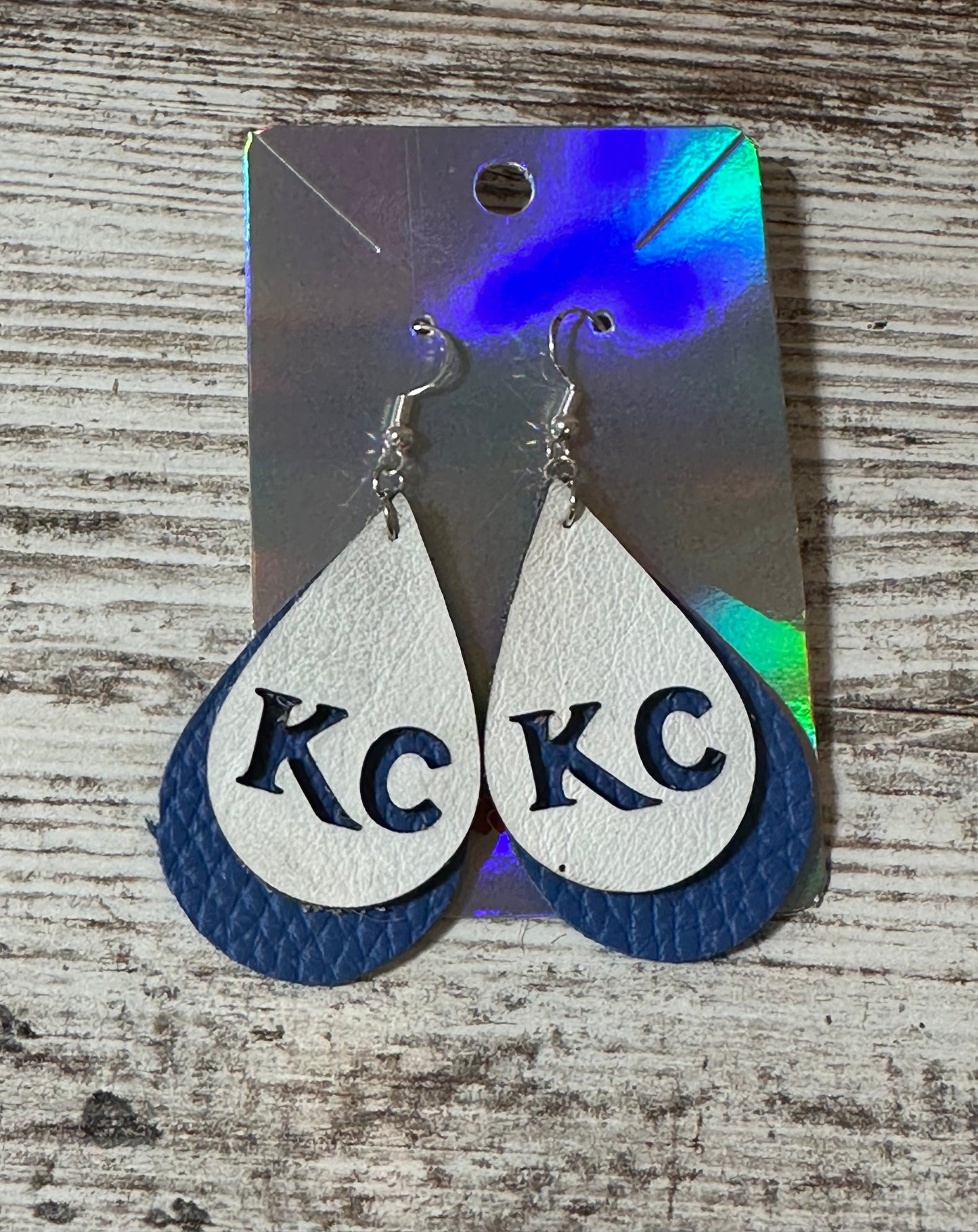 Kansas City Sports Leather Earrings