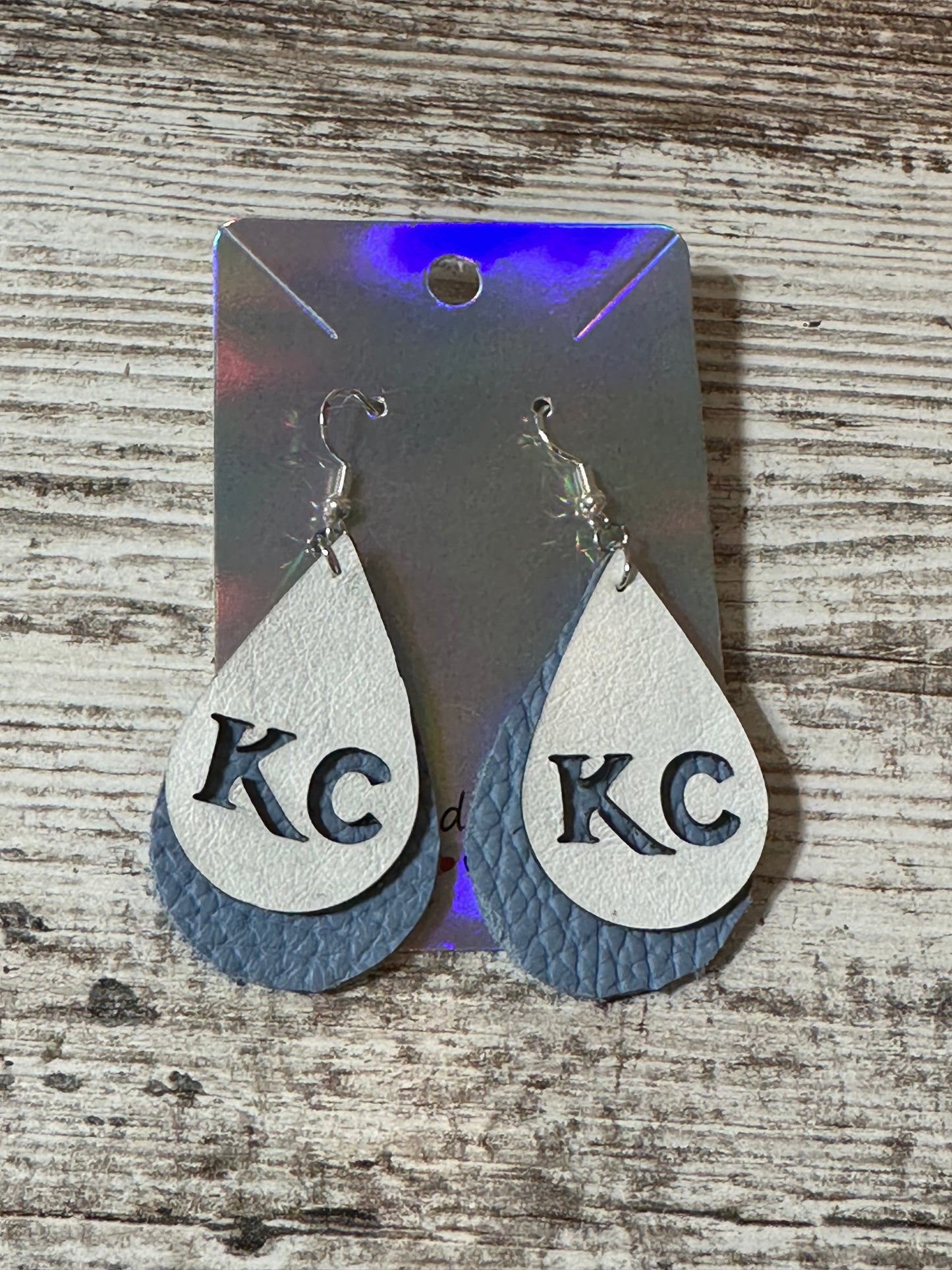 Kansas City Sports Leather Earrings