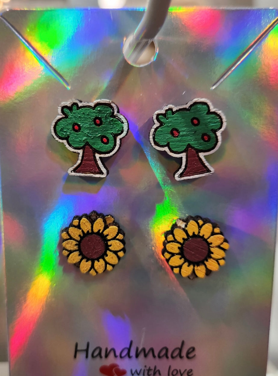 Flower Stud Earrings