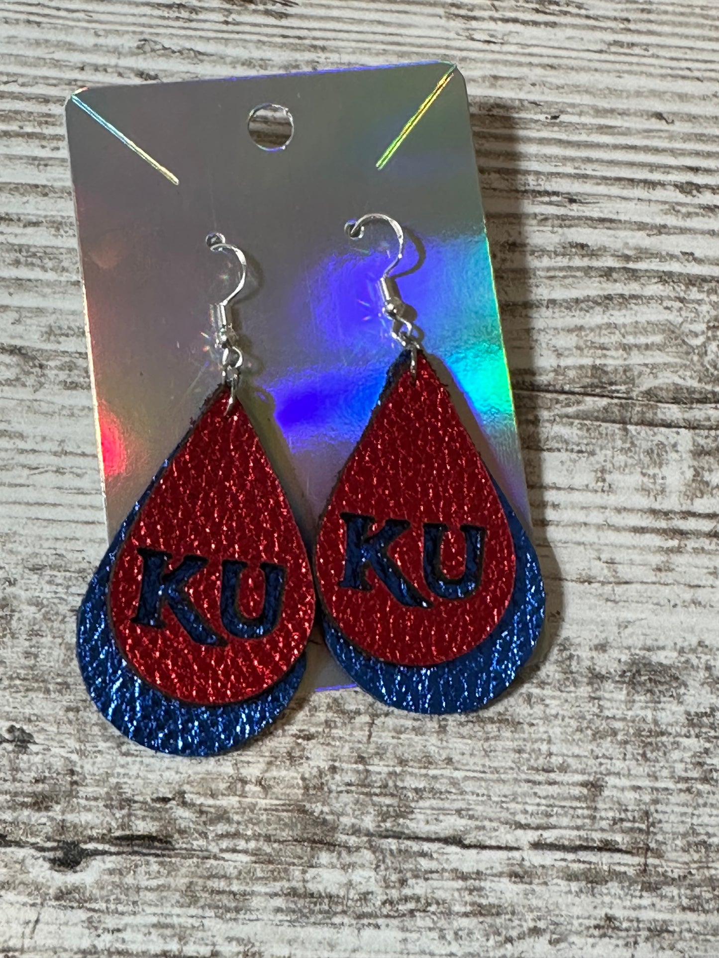 Kansas City Sports Leather Earrings